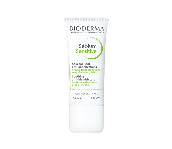 بيوديرما كريم مهدئ ومضاد للبثور للبشرة المعرضة لحب الشباب - Bioderma Sebium Sensitive Soothing Anti-blemish Care