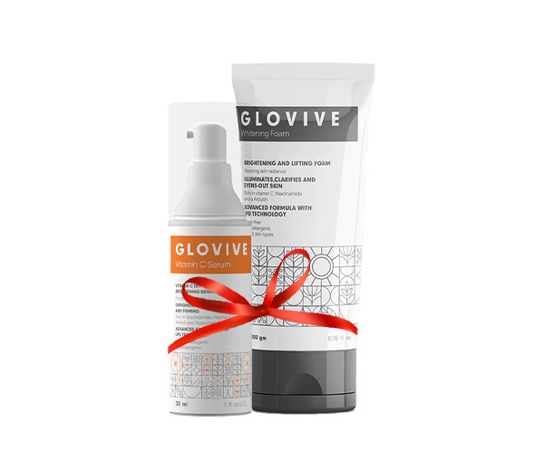 مجموعة جلوفايف الثنائية للعناية للبشرة (غسول + سيروم) - (Glovive Skincare Duo Bundle (cleanser - serum